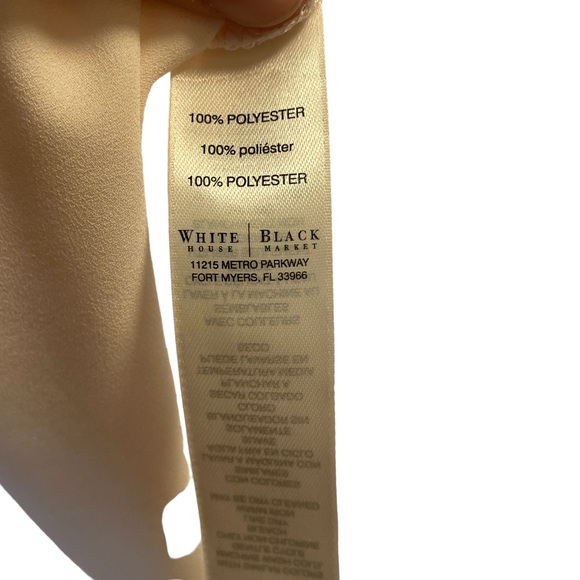 NWT! White House Black Market Baby Pink Sleeveless V Neck Blouse Women’s Size M - Picture 5 of 5